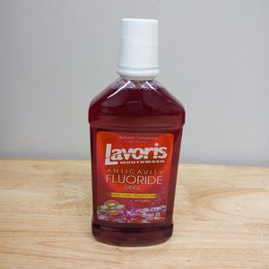 4 x LAVORIS AnitCavity Fluoride Rinse Mouthwash with Xylitol Natural Cinnamon